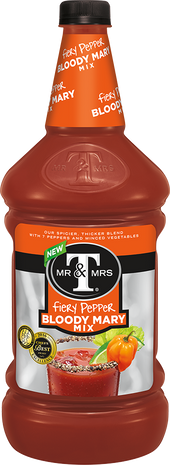 Mr and Mrs Ts Fiery Pepper Bloody Mary Mix, 1.75 Liter -- 6 per case.
