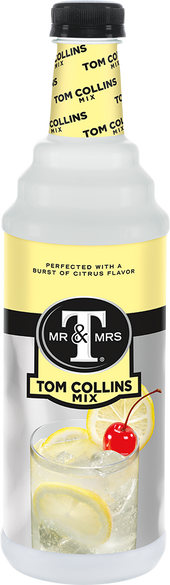 Mr and Mrs T Tom Collins Mix, 1 Liter -- 6 per case.