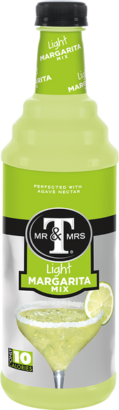 Mr and Mrs T Light Margarita Mix, 33.8 Fluid Ounce -- 6 per case.