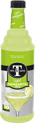Mr and Mrs T Light Margarita Mix, 33.8 Fluid Ounce -- 6 per case.