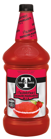Mr and Mrs T Strawberry Daiquiri Margarita Mix, 1.75 Liter Pet Bottle -- 6 per case.