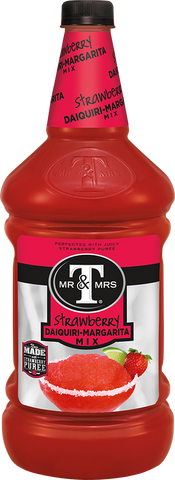 Mr and Mrs T Strawberry Daiquiri Margarita Mix, 1.75 Liter Pet Bottle -- 6 per case.