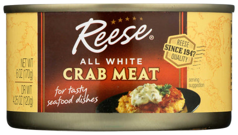 Reese All White Crabmeat, 6 Ounce -- 12 per case.