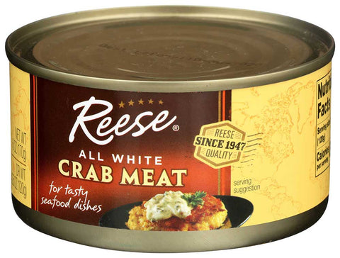 Reese All White Crabmeat, 6 Ounce -- 12 per case.