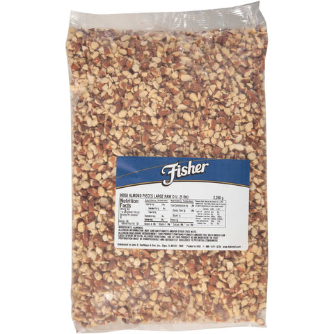 Fisher Large Natural Almond Piece, 5 Pound.