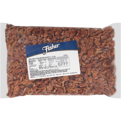 Fisher Fancy Medium Pecan Halve, 5 Pound.