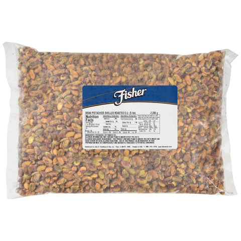 Fisher California Roasted Shelled Pistachio, 5 Pound.