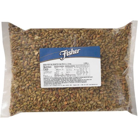 Fisher Roasted Sea Salt Pepitas, 5 Pound.