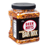 Beer Nuts Bar Mix - Petite Jar, 26 Ounce -- 12 per case.