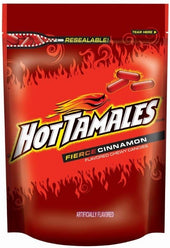 Hot Tamales Fierce Cinnamon Chewy Candy, 10 Ounce Stand Up Bag -- 8 per case.
