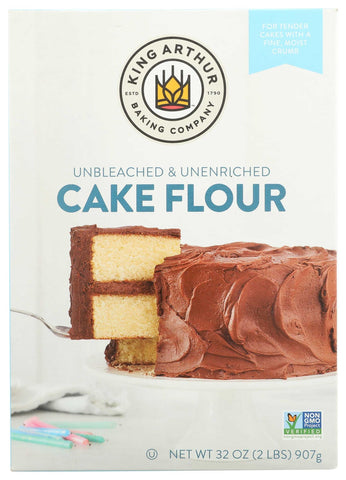 King Arthur Unbleached Cake Flour, 2 Pound -- 6 per case.