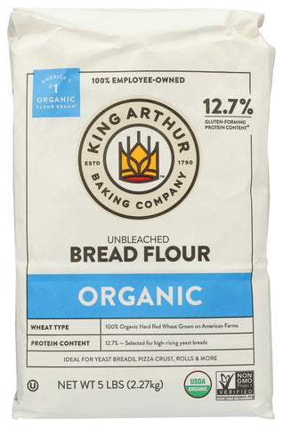 King Arthur Organic Bread Flour, 5 Pound -- 6 per case.