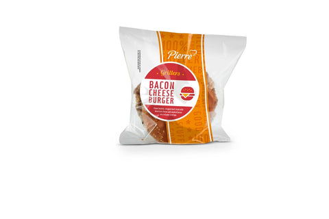 Advance Pierre Jumbo Bacon Cheeseburger, 6 Ounce -- 12 per case.