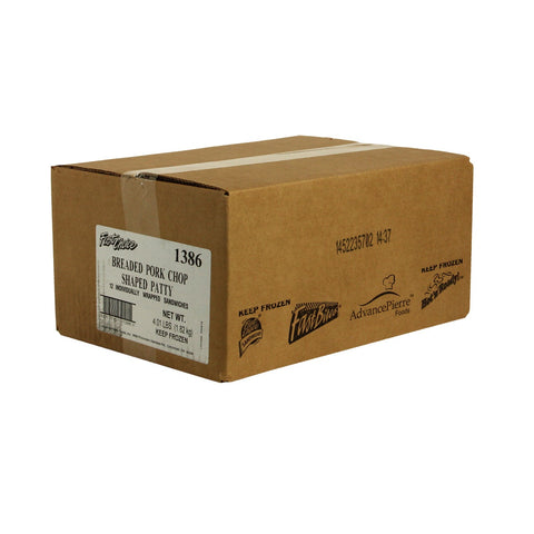 Advance Pierre Fast Choice Breaded Pork Chop Sandwich, 5.35 Ounce -- 12 per case.