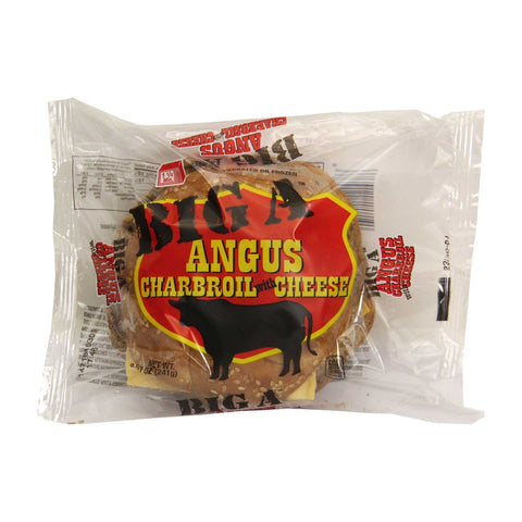 Advance Pierre Big A Angus Charbroil Sandwich with Cheese, 8.51 Ounce -- 12 per case.