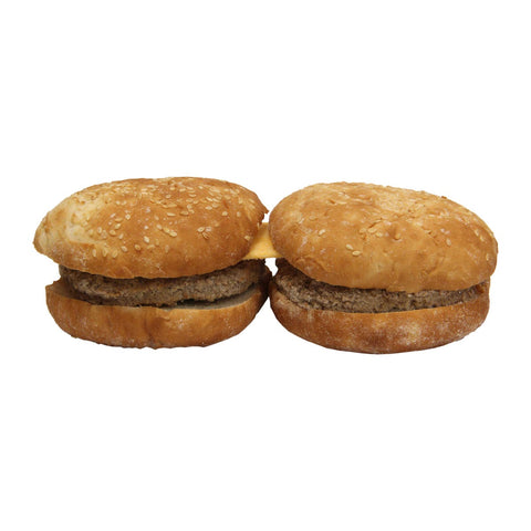 Advance Pierre Big Az Bubba Twin Charbroil Sandwich with Cheese, 8.8 Ounce -- 18 per case.