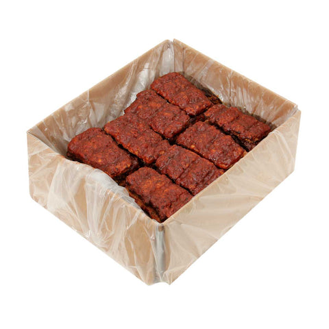 Advance Pierre Pork Rib Patty with Barbecue Sauce, 3.1 Ounce -- 52 per case.