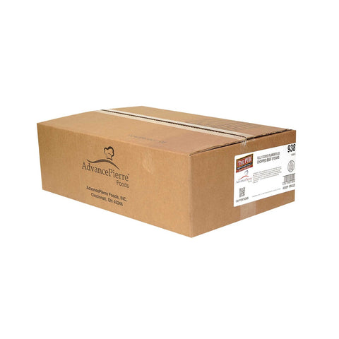 Advance Pierre Flame Grilled Beef Steak, 3.8 Ounce -- 100 per case.