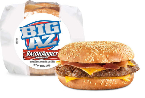 Big AZ Bacon Addict Cheeseburger, 9.35 Ounce -- 10 per case.