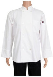 John Ritzenthaler White Large 8 Button Chef Coat
