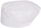 John Ritzenthaler White Chef Beanie with Elastic Band