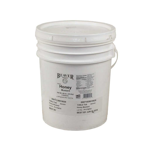 Beaver Honey Mustard, 45 Pound Tub.
