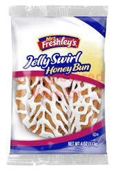 Mrs.Freshleys Jelly Swirl Honey Bun, 4 Ounce -- 54 per case.