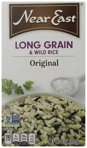 Near East Lg Grn Wld Rice - 6 Oz Pack -- 12 Case