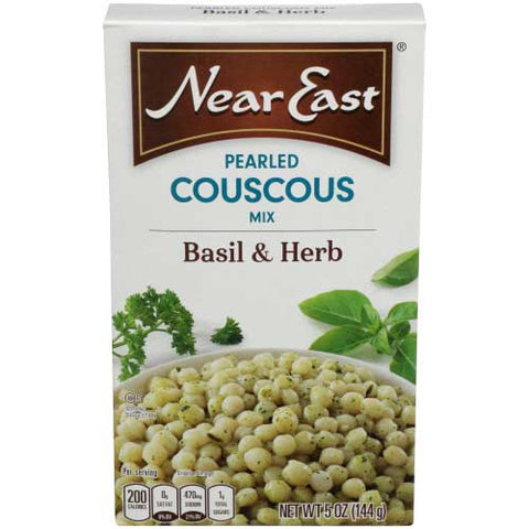 Near East Basil and Herb Pearled Couscous Mix, 5 Ounce -- 12 per case