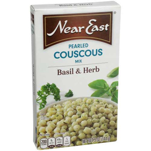 Near East Basil and Herb Pearled Couscous Mix, 5 Ounce -- 12 per case