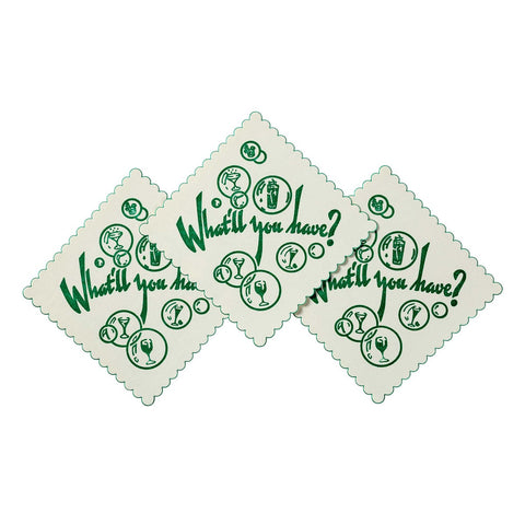Royal 1 Color Green Beer Coaster -- 10000 per case.