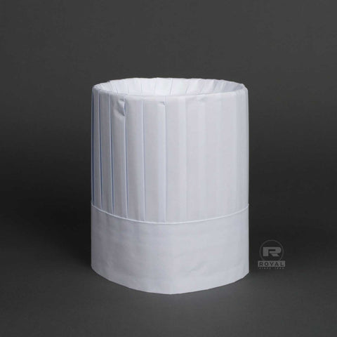 Royal Pleated Chef Hat with Comfort Band, 9 inch -- 24 per case