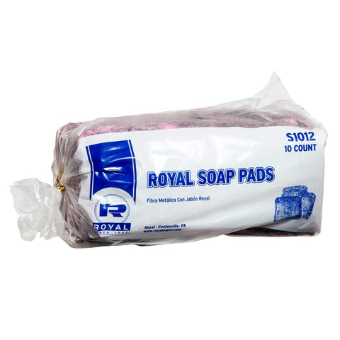 Royal Institutional Soap Pads, 10 count per pack -- 12 per case.