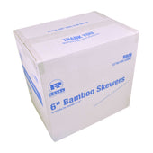 Royal 6 inch Bamboo Skewer, 100 count per pack -- 192 per case.