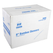 Royal 8 inch Bamboo Skewer, 100 count per pack -- 192 per case.