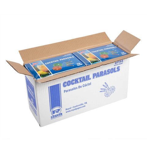 Royal Cocktail Parasol Pick, 144 count per pack -- 50 per case.