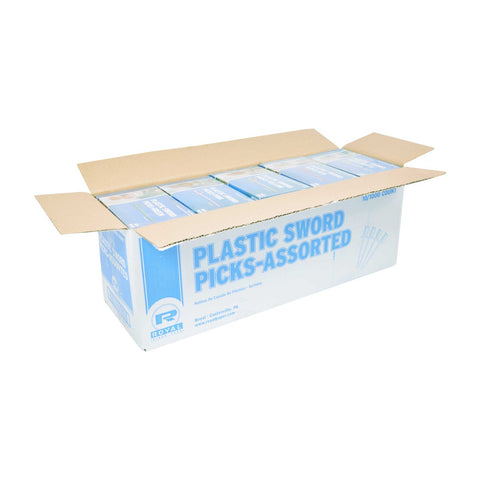 Royal Assorted Plastic Sword Picks -- 10000 per case
