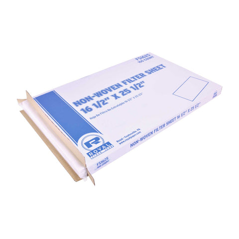 Royal Non Woven Filter Sheet, 16 1/2 x 25 1/2 inch -- 100 per case.