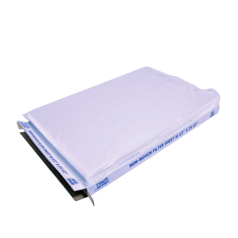 Royal Non Woven Filter Sheet, 16 1/2 x 25 1/2 inch -- 100 per case.