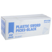 Royal Black Plastic Sword Pick -- 10000 per case.
