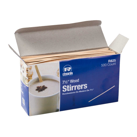 Royal Wood Coffee Stirrers, 7 1/2 inch -- 5000 per case.