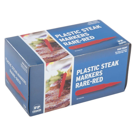 Royal Plastic Red Rare Steak Marker -- 5000 per case.