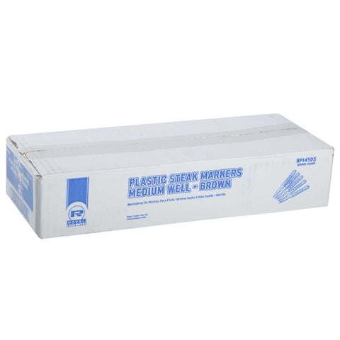 Royal Plastic Medium Brown Well Steak Marker -- 5000 per case.