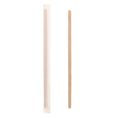 Royal Individually Wrapped Wood Coffee Stirrer, 7 1/2 inch -- 5000 per case.