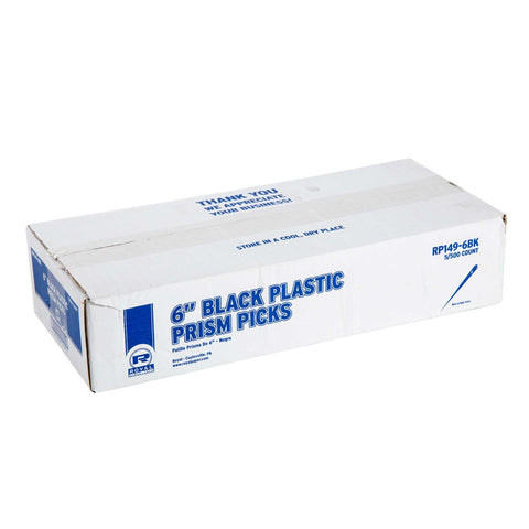 Royal Black Prism Pick, 6 inch -- 2500 per case.