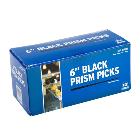 Royal Black Prism Pick, 6 inch -- 2500 per case.