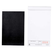 Royal White Booked 1 Part Unlined Guest Check Board -- 100 per case.