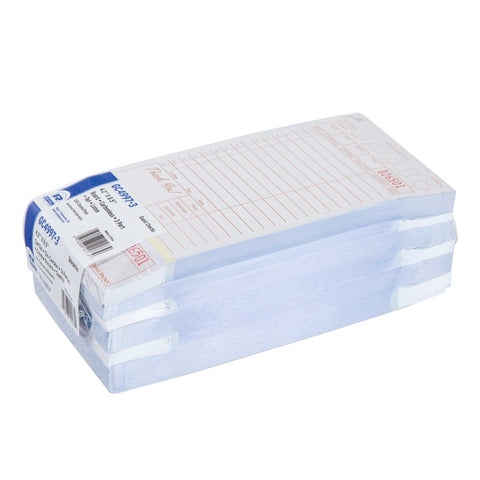 Royal Tan Loose 3 Part 15 Lines Cabonless Guest Check Board -- 2000 per case.