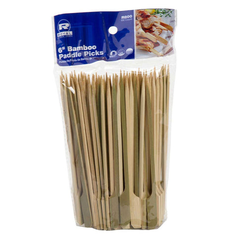 Royal Bamboo Paddle Pick, 6 inch -- 1000 per case.