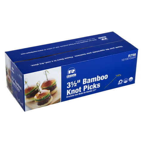 Royal Bamboo Knot Pick, 3.5 inch -- 1000 per case.